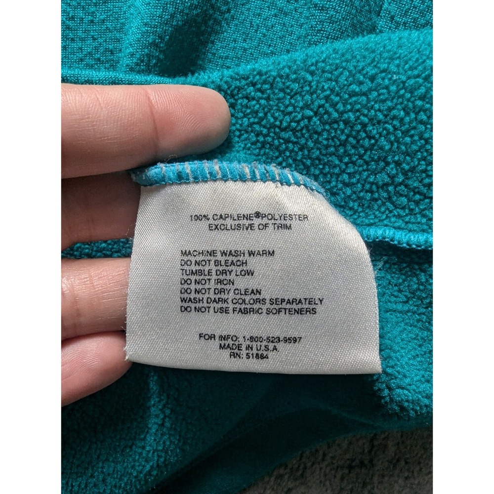 Patagonia Capilene Long Sleeve 1/4 Zip Pullover Womens Medium Green Made In USA - Picture 4 of 11